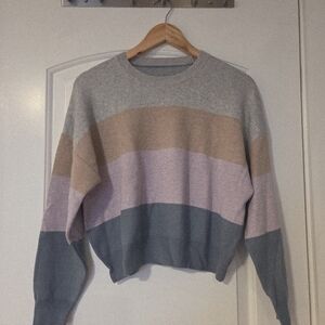 Stellae Dux Colorblock Women's Sweater Size Medium